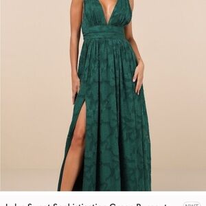 NWT Lulu's Green Maxi Dress